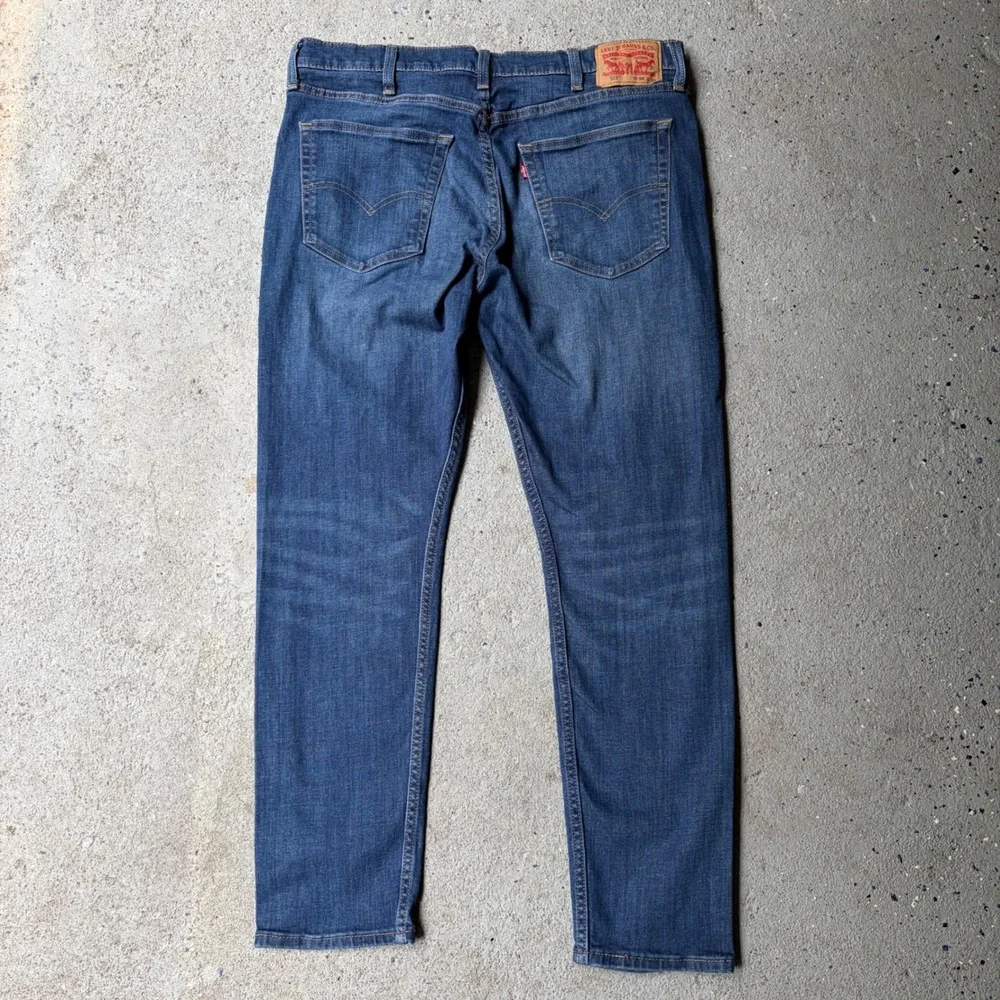 Levis 512 Slim Taper Mens Jeans 38x32 Medium Wash Blue Denim Pants Stretch